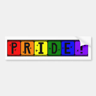 Gay prideregnbåge Filmstrip Bildekal