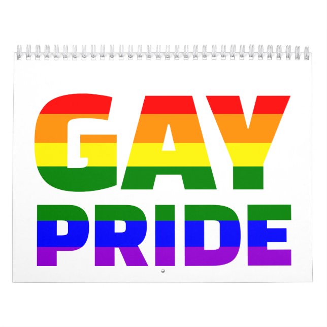 Gay prideregnbåge kalender (Omslag)