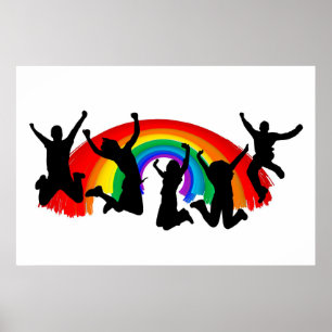 Gay prideregnbåge poster