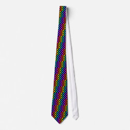Gay prideregnbågegåvor - regnbågeschackbräde slips