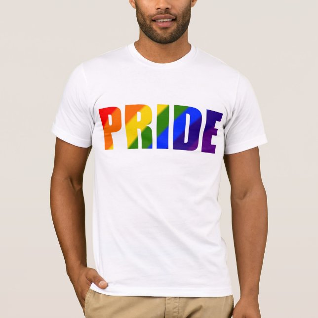 Gay prideregnbågeT-tröja T Shirt (Framsida)