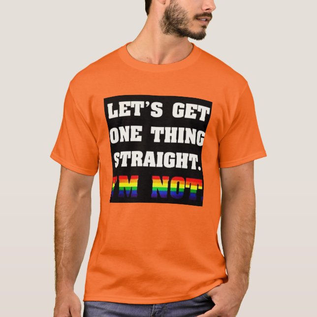 Gay prideskjorta tee (Framsida)