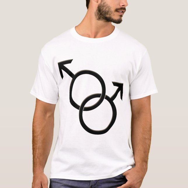 Gay prideskjortamanar Samma-Könsbestämmer T-shirt (Framsida)