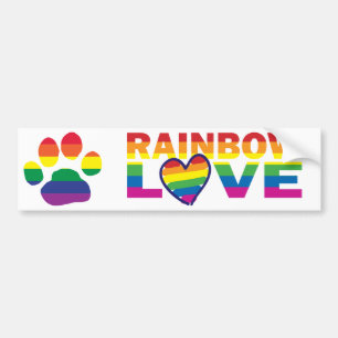 Gay pridetasstryck bildekal