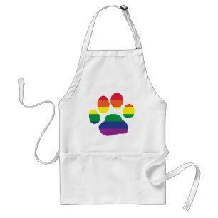 Gay pridetasstryck förkläde