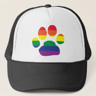 Gay pridetasstryck truckerkeps