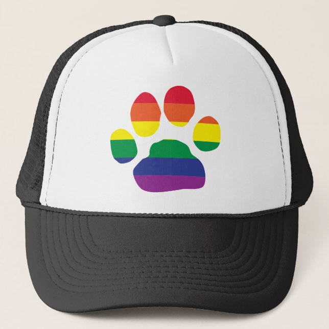 Gay pridetasstryck truckerkeps (Framsida)