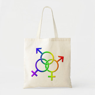 Gay pridetotot hänger lös shopping bag för tygkasse