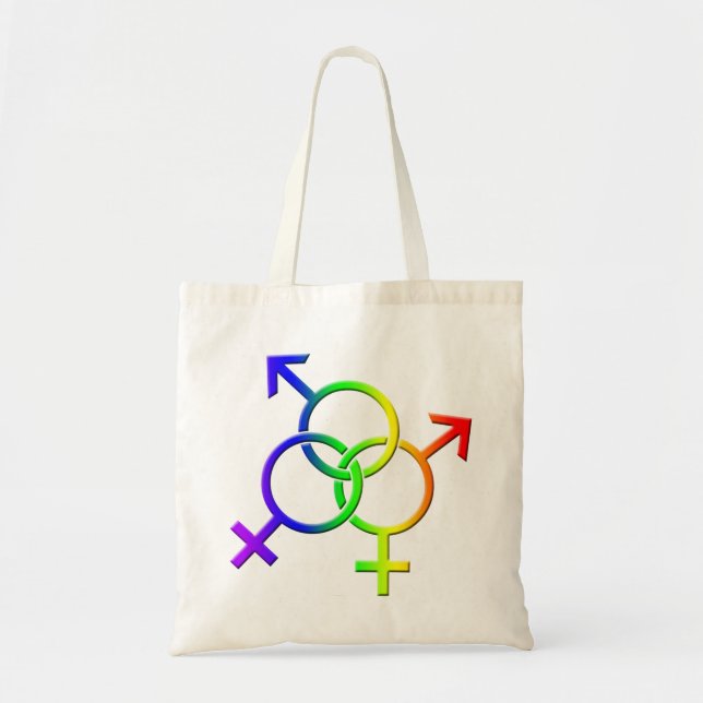 Gay pridetotot hänger lös shopping bag för tygkasse (Framsidan)