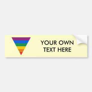 Gay pridetriangel bildekal