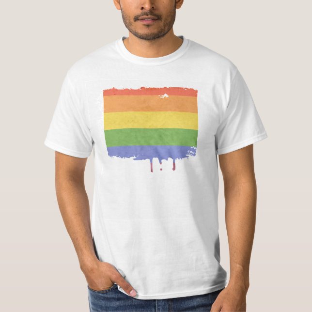 GAY PRIDEVINTAGEDESIGN T SHIRT (Framsida)