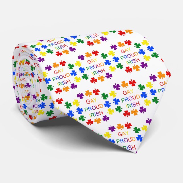 Gay Proud Irish LGBT Rainbow Shamrocks Slips (Rullad)