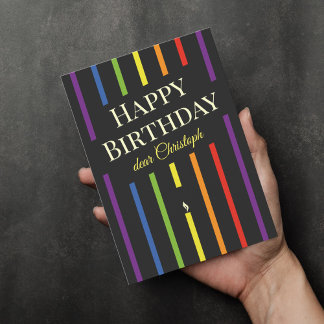 Gay queed grattis på födelsedagen hälsningskort