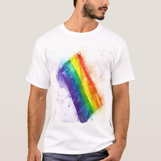 Gay rainbow flagga t shirt