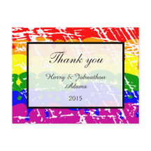 Gay Rainbow Freedom Roligt Bröllop Tack Flagga