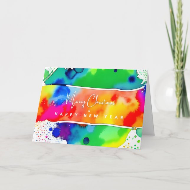 Gay Rainbow Helgdag Card Helgkort (Framsida)