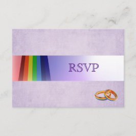 Gay Rainbow och Ringar Bröllop OSA