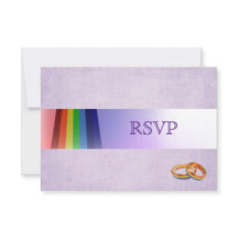 Gay Rainbow och Ringar Bröllop OSA