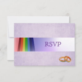 Gay Rainbow och Ringar Bröllop OSA