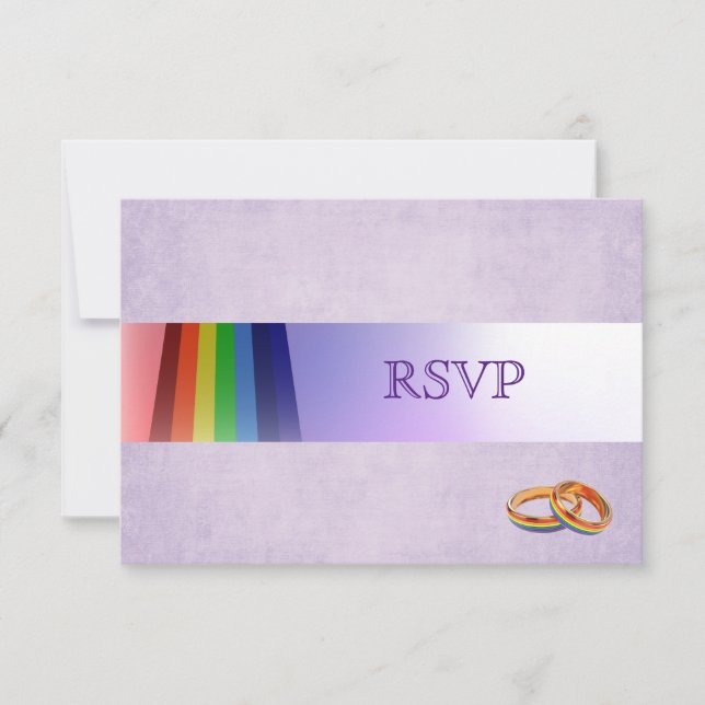 Gay Rainbow och Ringar Bröllop OSA (Framsida)