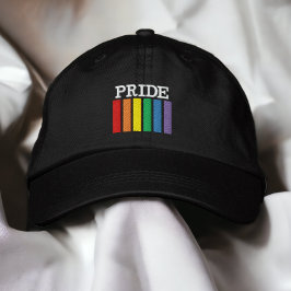 Gay Rainbow Pride Flagga Rand Personlig Broderad Keps