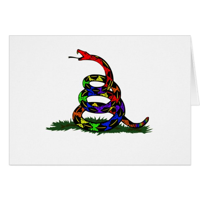 Gay Rainbow Snake OBS Kort (Framsidan Horizontal)