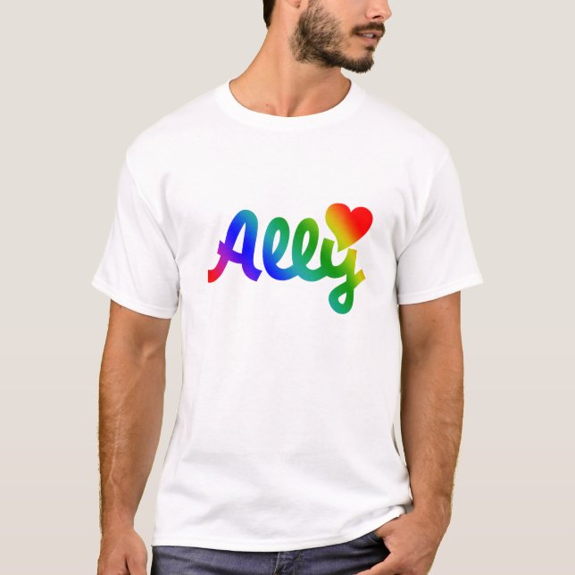 GAY RIGHTS ALLY T SHIRT (Framsida)