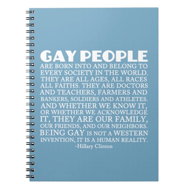 Gay rights anteckningsbok (Framsidan)