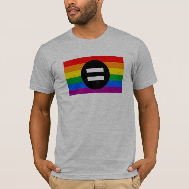 Gay rights Flagga T-shirt (Framsida)