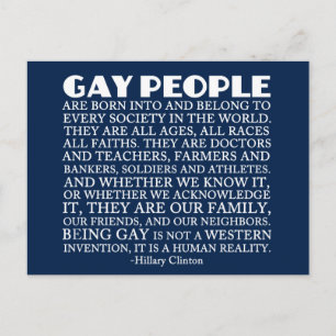 Gay rights HBT-stöd Vykort