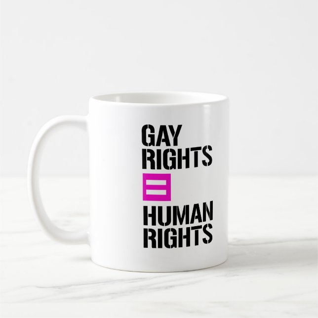 Gay rights jämlika Höger Kaffemugg (Vänster)