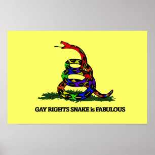 Gay rights Snake Poster