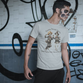 🌈 Gay Romantik dansar genom 💀 T Shirt