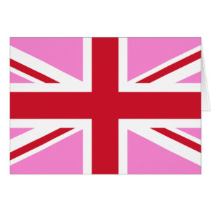 Gay Rosa UK Pride Flagga Hälsningskort