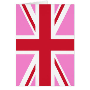 Gay Rosa UK Pride Flagga Hälsningskort