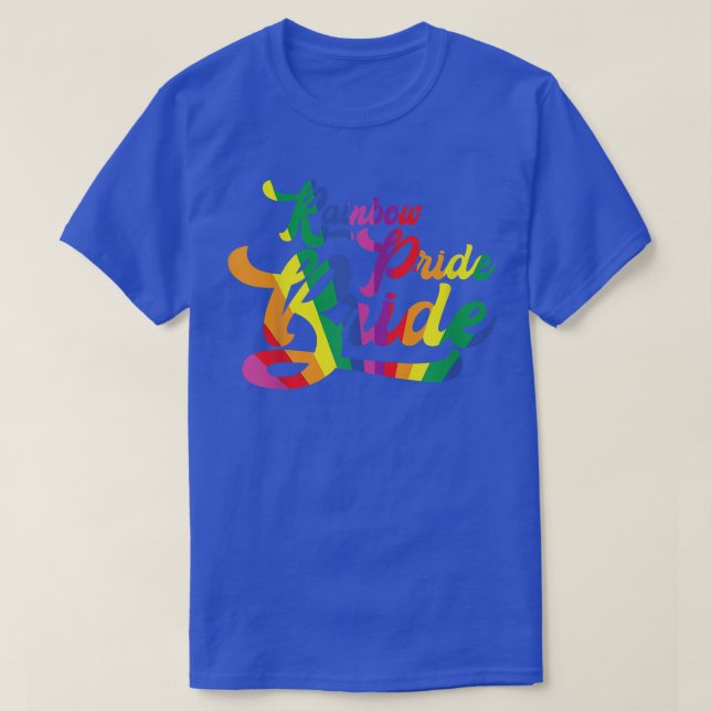Gay Sällhetsfest   Super Gay  Rainbow Pride Brud T Shirt (Design framsida)