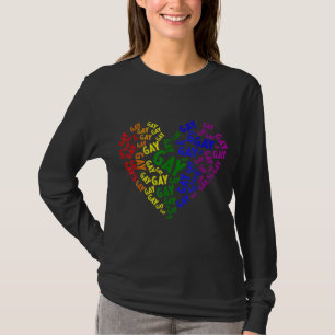 Gay say Gay Säg att Kärlek Stanna stolt över HGBTQ T Shirt