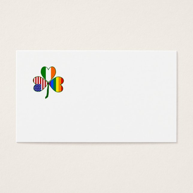 Gay Shamrock Visitkort (Framsidan)