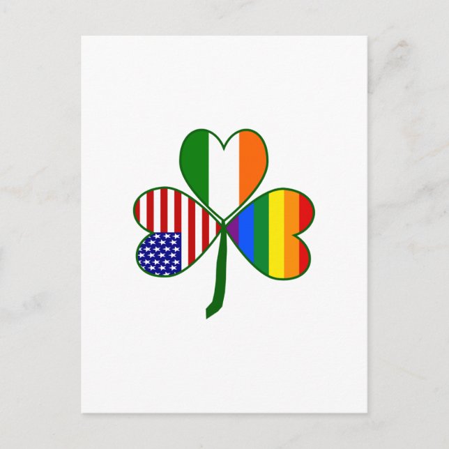 Gay Shamrock Vykort (Framsida)