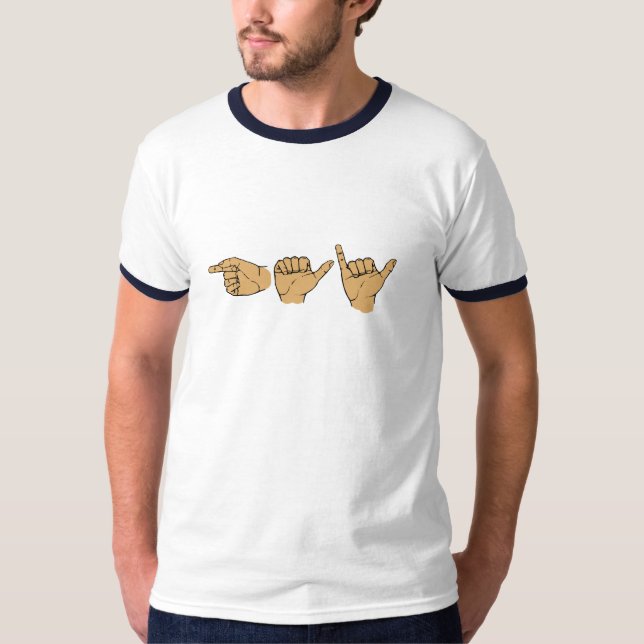 Gay Sign Language T-shirt (Framsida)