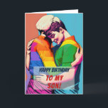 Gay Son från Mamma Birthday Kort<br><div class="desc">Har du en son som är HBT TQ? Söker efter ett sött sätt att säga "Grattis på födelsedagen" till dem och att du kärlekar dem precis som de är och att du är en stödjande förälder? Önskar en mycket Lycklig-födelse - homosexuell på ditt barn med detta HBT-kort inspirerat till födelsedagskort....</div>