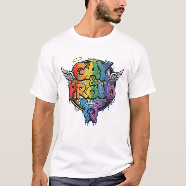 GAY STREET T-Shirt | Gay Pride for Men | LGBTQ (Framsida)