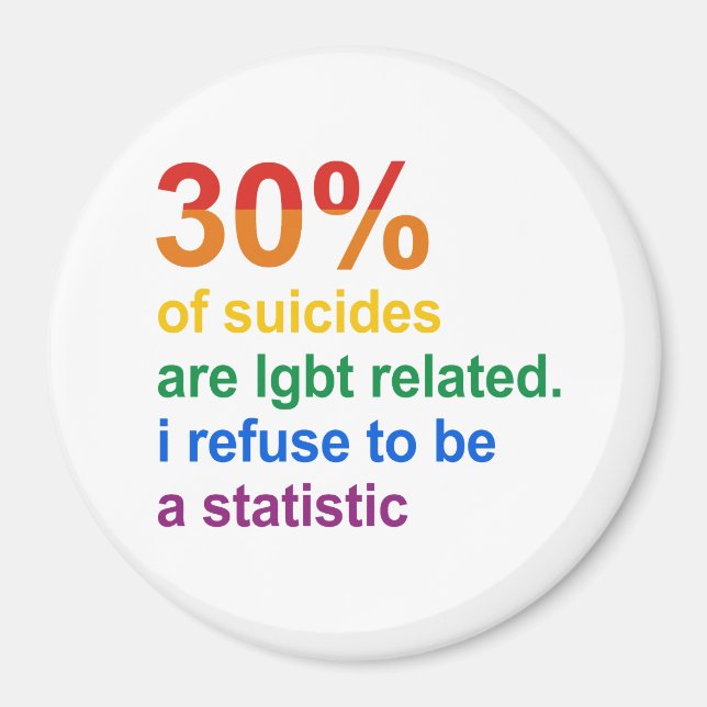 Gay Suicide - jag vägrar att vara statistisk Magnet (Framsidan)