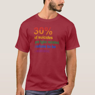 Gay Suicide - jag vägrar att vara statistisk T Shirt