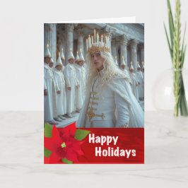 Gay Swedish LightFest of St. Lucian-julkort Kort