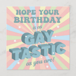 Gay Tastic Birthday Kort