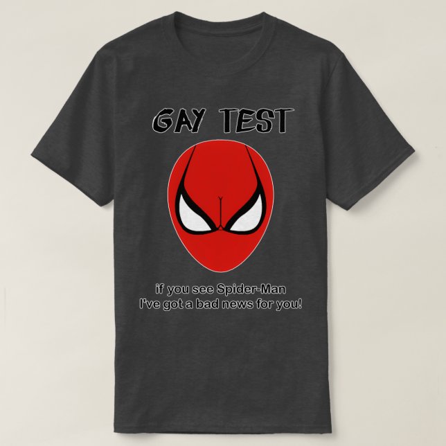 Gay test t shirt (Design framsida)