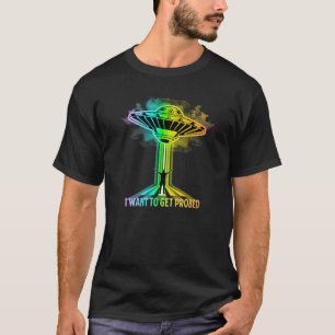 Gay Vuxen humor för HGBQ UFO Abduction Fläkt T Shirt