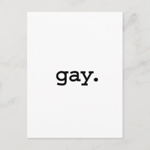 gay. vykort