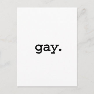 gay. vykort